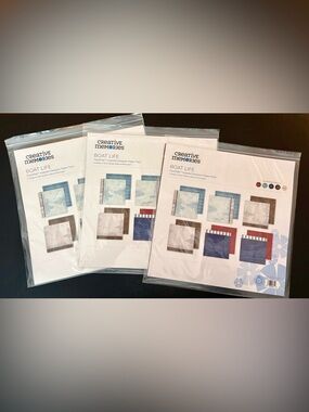 Creative Memories Boat Life Designer Paper Packs Set of 3- Fast 2 Fab